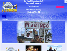Tablet Screenshot of flamingofishing.com